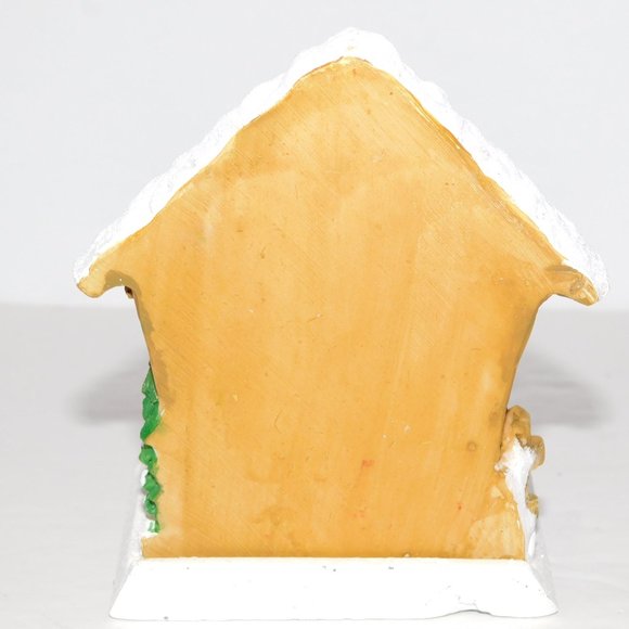 VTG Santa's Trim Shoppe Cuckoo Clock snowmam Fireplace Mantel Stocking Holder - Picture 5 of 6